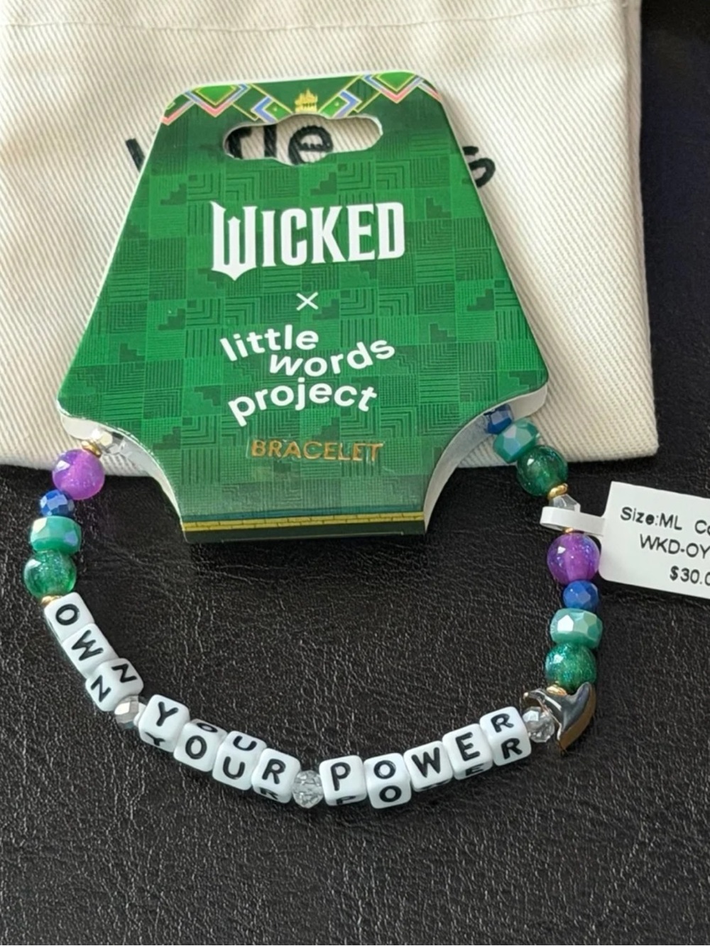 Wicked x Little Words Project Bracelet “Own Your Power”